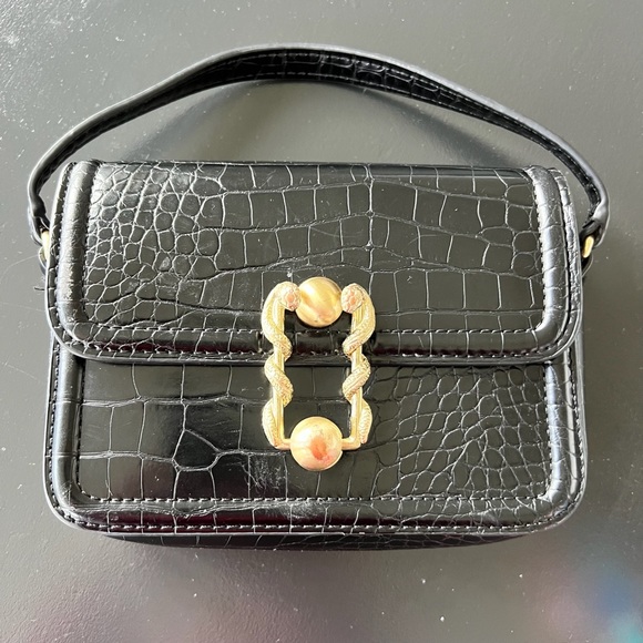 Zara Faux Snake Skin Purse - Picture 2 of 10